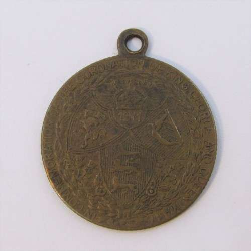 1911 King George coronation commemoration medallion