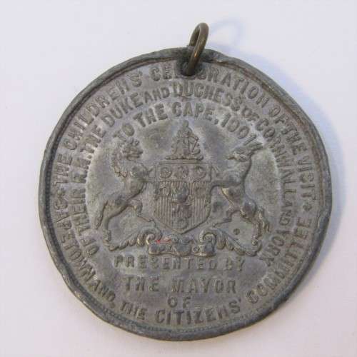 1901 medal celebrating the visit of the Duke and Dutches of Cornwall