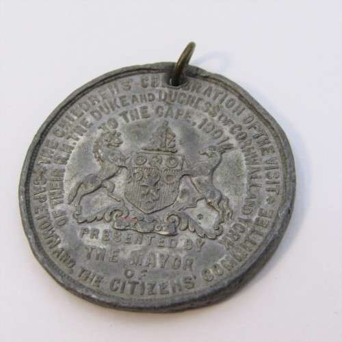 1901 medal celebrating the visit of the Duke and Dutches of Cornwall