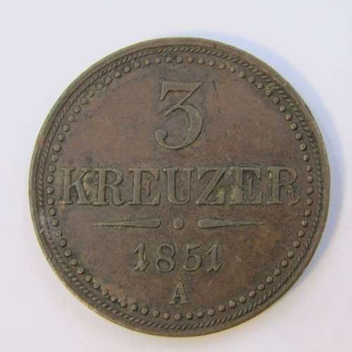 1851 A Austria 3 Kreuzer - AU