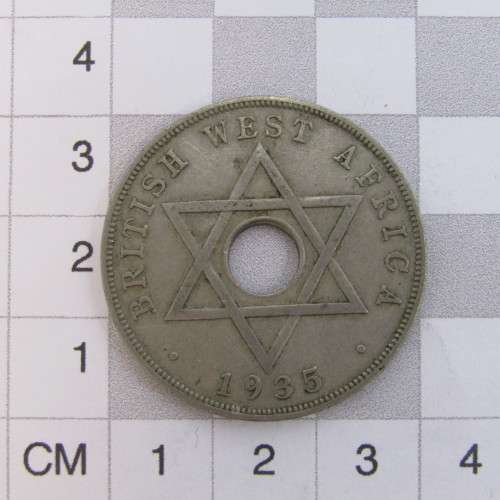 1935 British West Africa Penny - XF