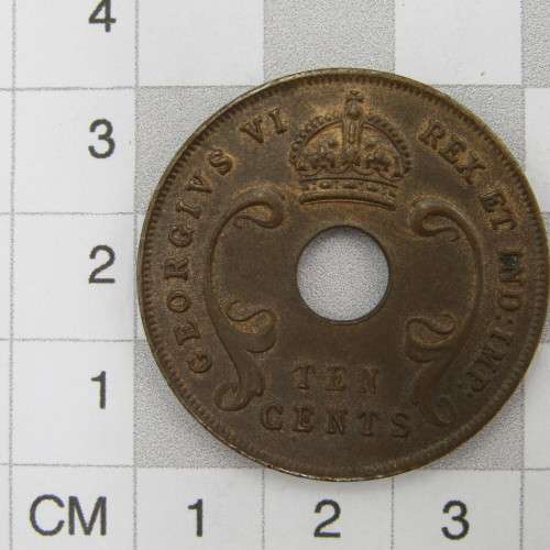1941 East Africa 10 Cent - `I` mintmark