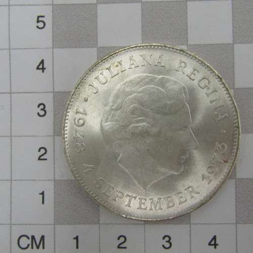 1973 Netherlands 10 Gulden - Silver - uncirculated