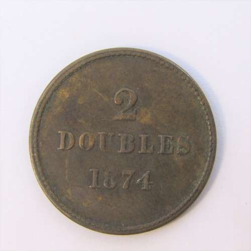 1874 Guernsey 2 Doubles