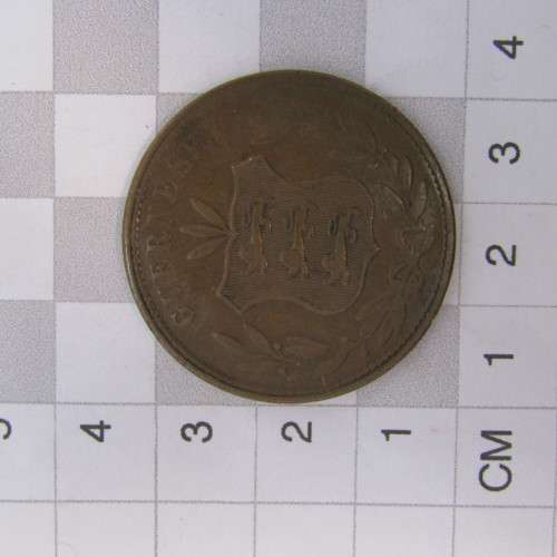 1864 Guernsey 8 Doubles - VF