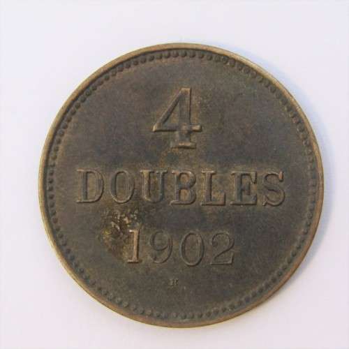 1902 Guernsey 4 Doubles - XF
