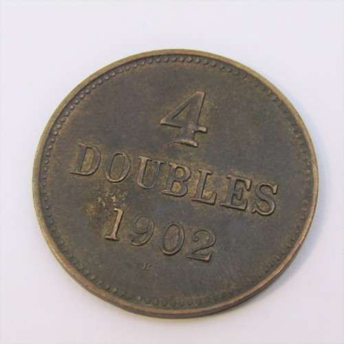 1902 Guernsey 4 Doubles - XF