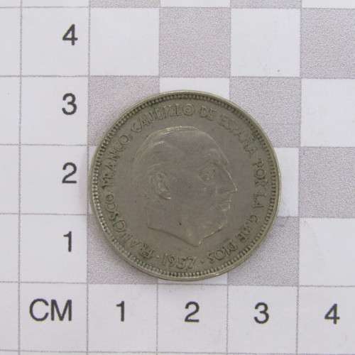 1957 (58) Spain 25 Pesetas