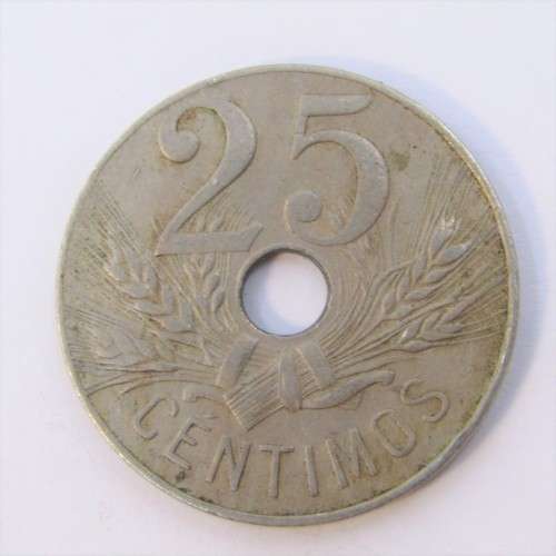 1927 Spain 25 Centimos