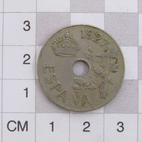 1927 Spain 25 Centimos