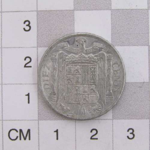 1941 Spain 10 Centimos - uncirculated