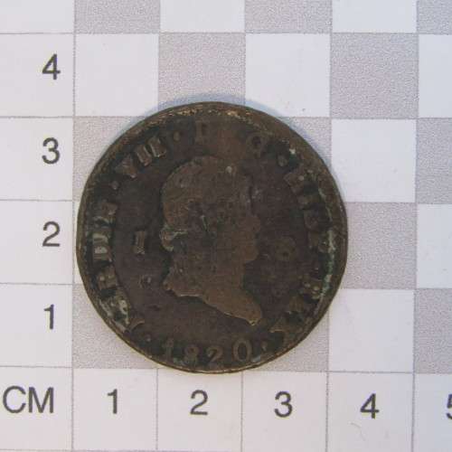 1820 Spain 8 Maravedis
