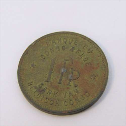 1944 Belgium Congo 1 Franc - XF
