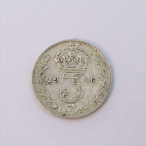 1916 Great Britain Three Pence - XF