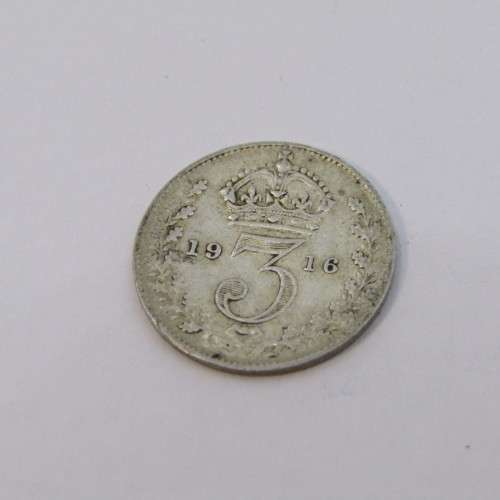 1916 Great Britain Three Pence - XF