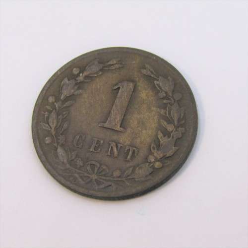 1877 Netherlands One Cent - Fine