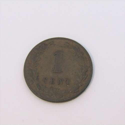 1884 Netherlands One Cent - aVF