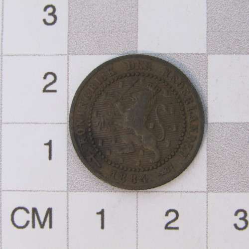 1884 Netherlands One Cent - aVF