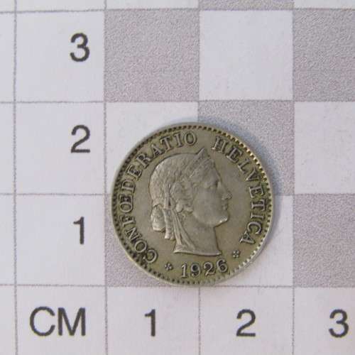 1926 Switzerland 5 Rappen