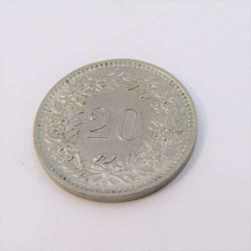 1947 Switzerland 20 Rappen - AU+
