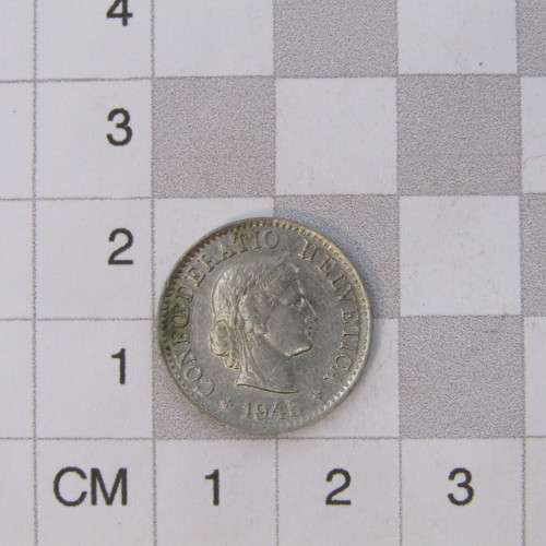 1945 Switzerland 5 Rappen - XF - Scarce