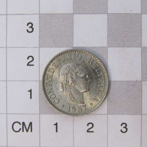 1957 Switzerland 10 Rappen - uncirculated
