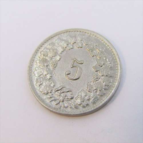 1947 Switzerland 5 Rappen - AU