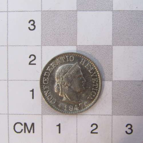 1947 Switzerland 5 Rappen - AU
