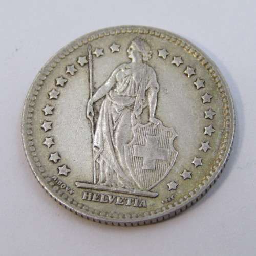 1921 Switzerland 1 Franc - XF