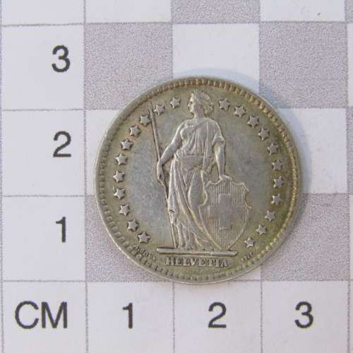 1921 Switzerland 1 Franc - XF