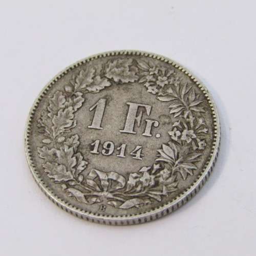 1914 Switzerland 1 Franc - aXF