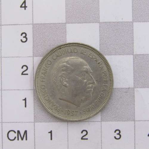 1957 (59) Spain 5 Peseta - AU