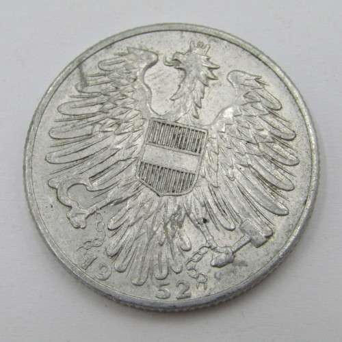 1952 Austria aluminum 5 Schilling - XF