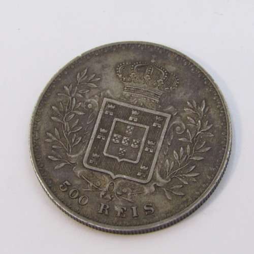 1892 Portugal 500 Reis - aAU