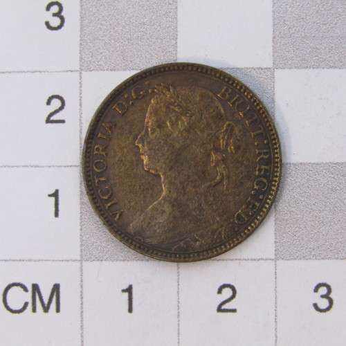 1875 Great Britain `H` Farthing