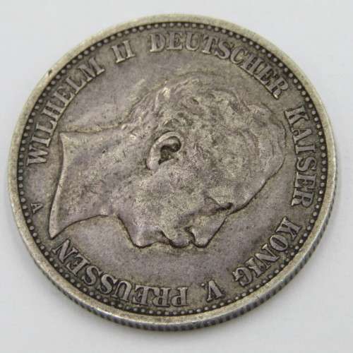 1904 German States Prussia 2 Mark - XF