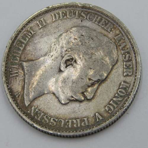 1898 German States Prussia 2 Mark - VF