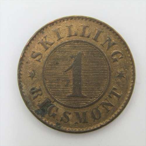 1867 Denmark 1 Skilling