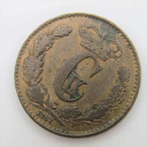1867 Denmark 1 Skilling