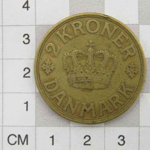 1936 Denmark aluminum bronze 2 Kroner