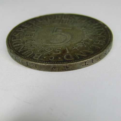 1951 J Germany 5 Mark - XF