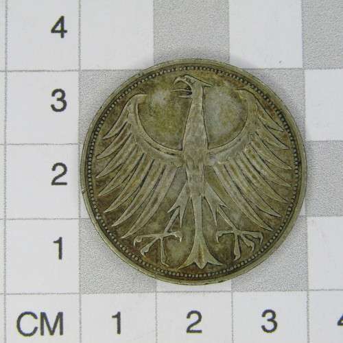 1951 J Germany 5 Mark - XF