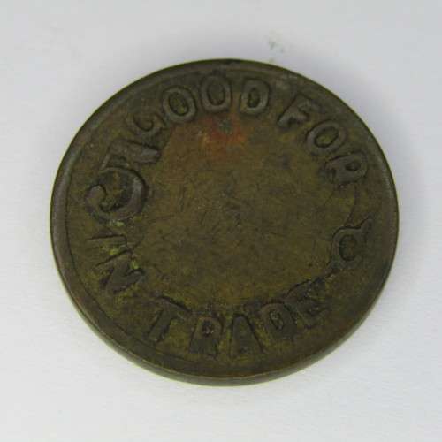 Victory Bell 5c token - Nevada Casino token - no hole