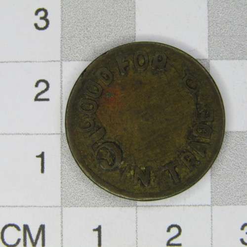 Victory Bell 5c token - Nevada Casino token - no hole