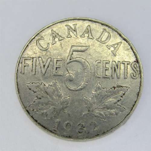 1932 Canada 5 cent