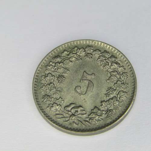 1962 Switzerland 5 Rappen - AU+