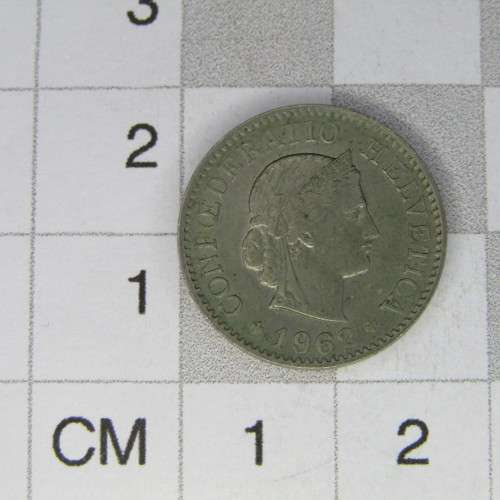 1962 Switzerland 5 Rappen - AU+