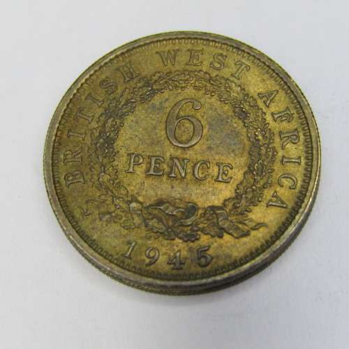 1945 British West Africa Sixpence - AU+