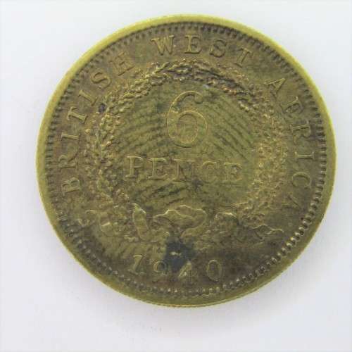 1940 British West Africa Sixpence - XF
