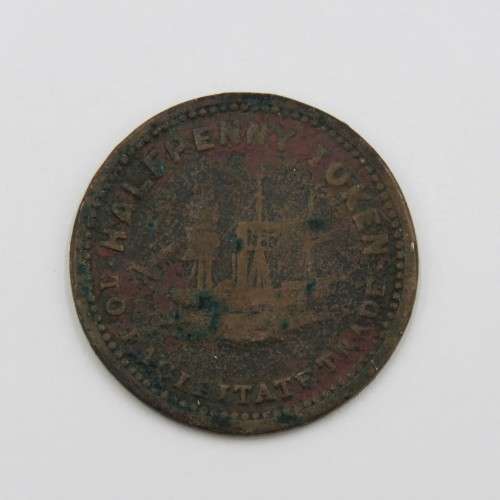 Marsh and Sons Cape Tow half penny token #348a Hern - Pre 1875 token